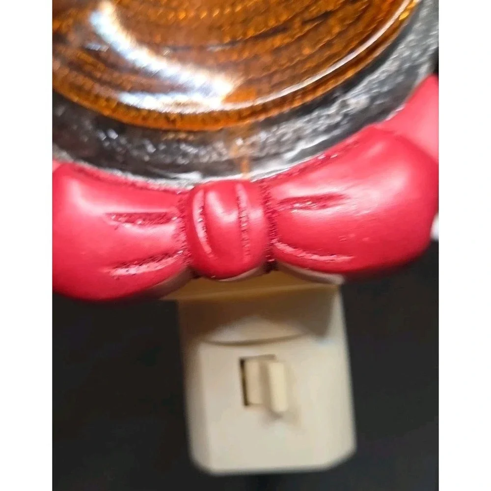 Midwest Seasons  Sock Monkey Night Light EUC Stained Glass Look Very‎ Cute!